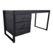 Bureau Boaz Zwart Mangohout 145 cm