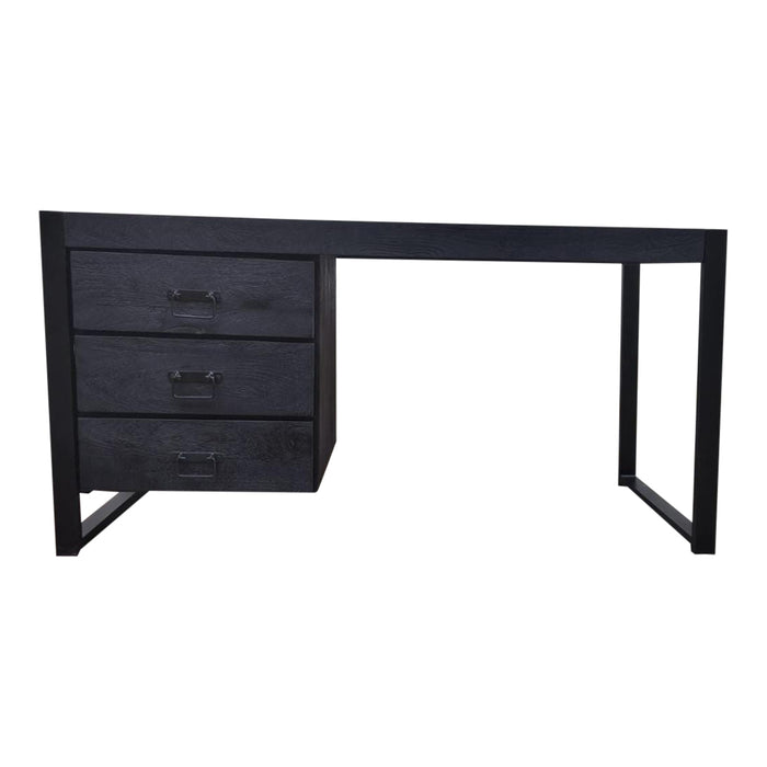 Bureau Boaz Zwart Mangohout 145 cm