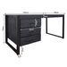 Bureau Boaz Zwart Mangohout 145 cm