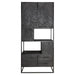 Vakkenkast New York Zwart Mangohout 90 cm