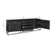 Dressoir New York Zwart Mangohout 210 cm