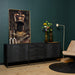 Dressoir New York Zwart Mangohout 210 cm
