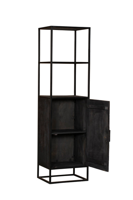 Boekenkast New York Zwart Mangohout 55 cm