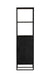 Boekenkast New York Zwart Mangohout 55 cm