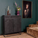 Kabinet New York Zwart Mangohout 100 cm
