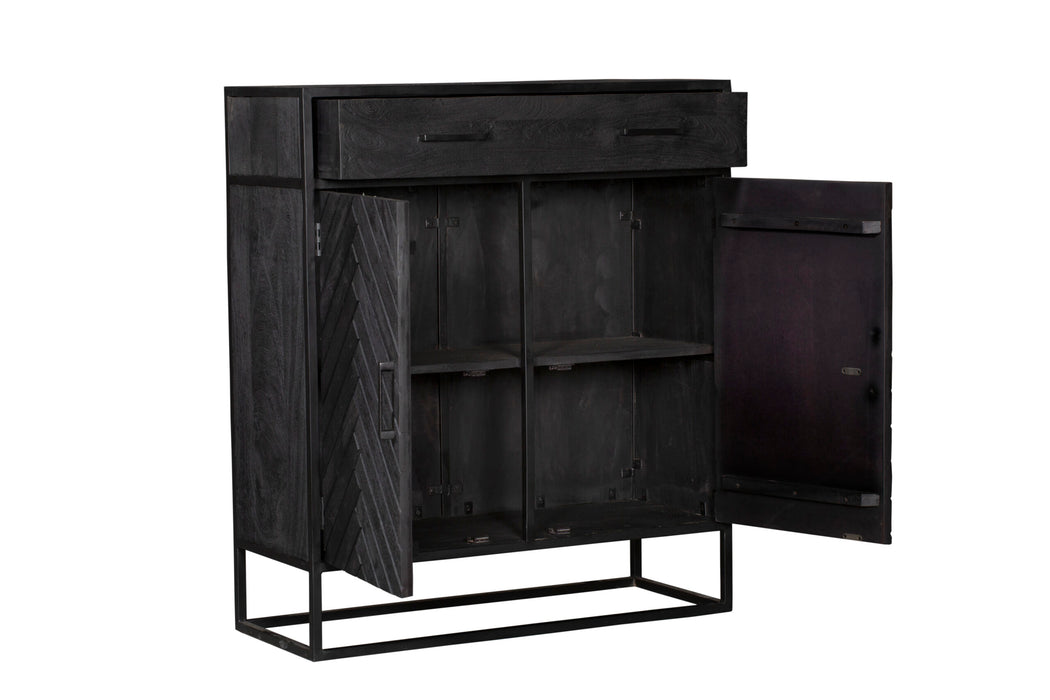 Kabinet New York Zwart Mangohout 100 cm