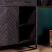 Kabinet New York Zwart Mangohout 100 cm