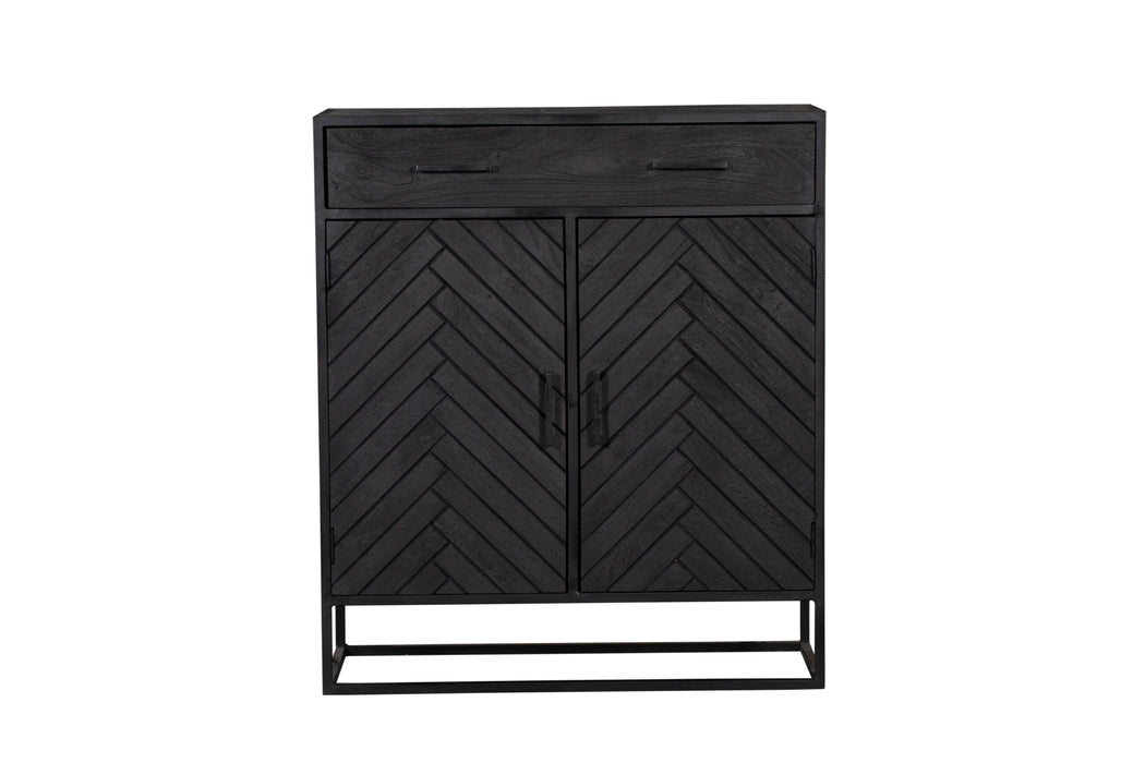 Kabinet New York Zwart Mangohout 100 cm