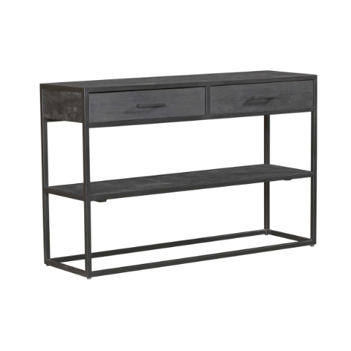 Sidetable New York Zwart Mangohout 120 cm