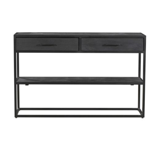 Sidetable New York Zwart Mangohout 120 cm