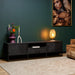 Tv meubel New York Zwart Mangohout 180 cm