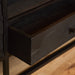 Tv meubel New York Zwart Mangohout 240 cm