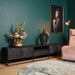 Tv meubel New York Zwart Mangohout 240 cm