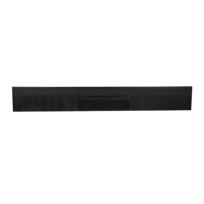 Zwevend tv meubel New York Zwart Mangohout 280 cm