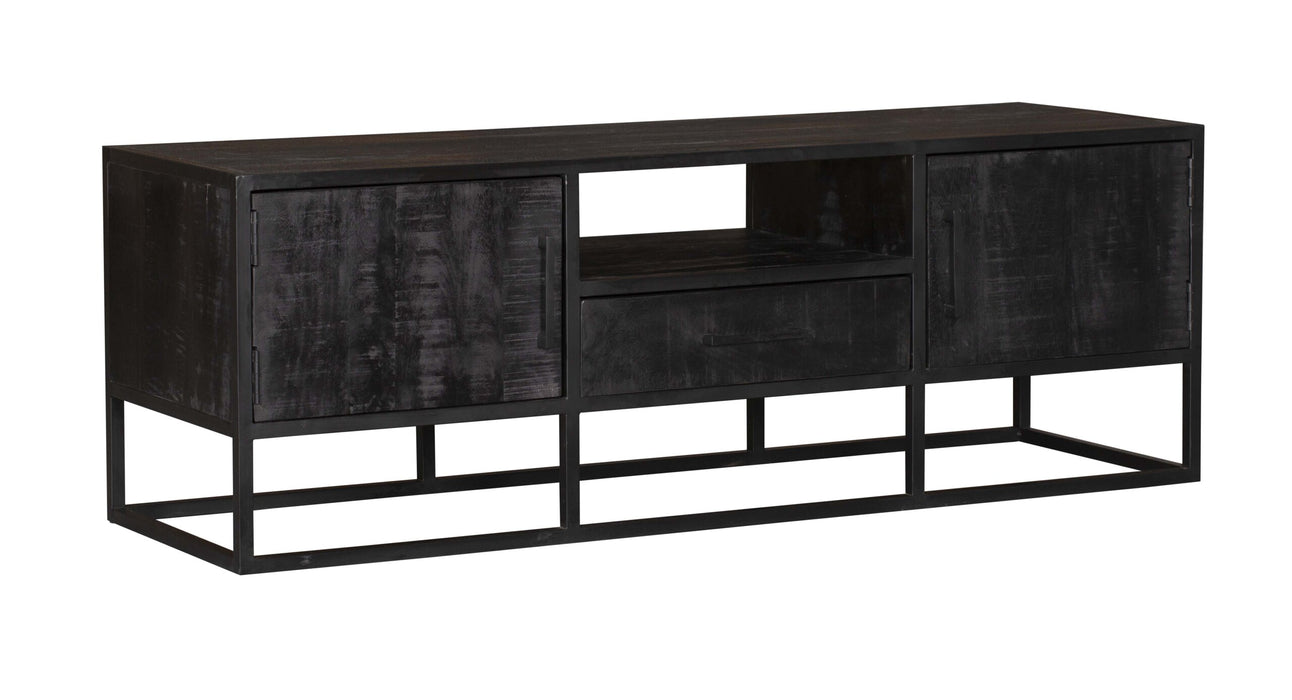 Tv meubel Denver Zwart Mangohout 145 cm