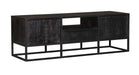 Tv meubel Denver Zwart Mangohout 145 cm
