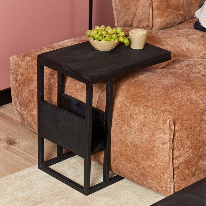 Slider Zwart Mangohout 53 cm