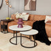 Salontafel set Nova Wit Marmer 70 cm