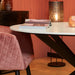 Ronde eettafel Lynn Wit Marmer 130 cm