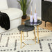 Salontafel set Caly Zwart Marmer 45 cm
