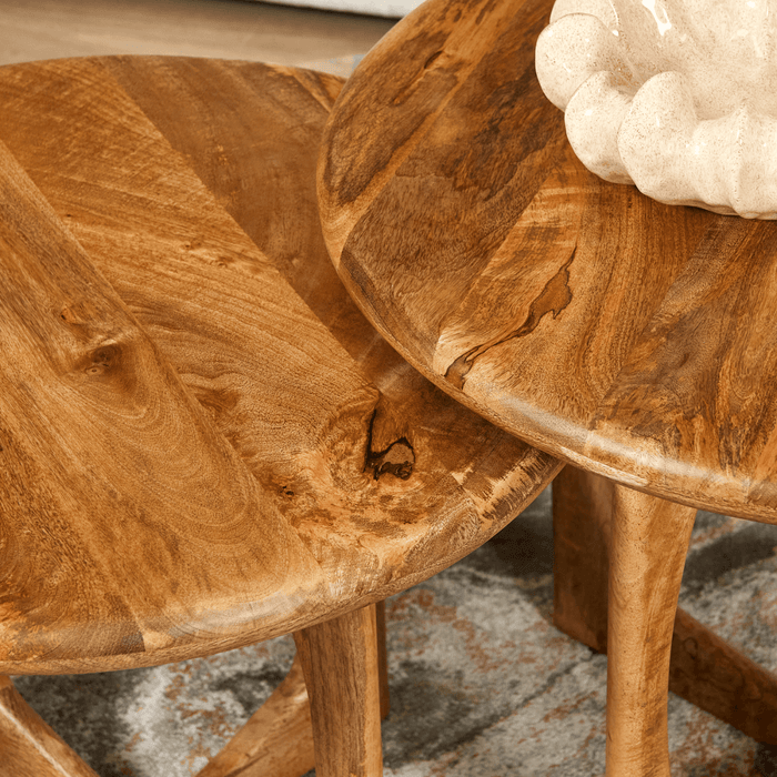 Ronde salontafel Milou Naturel Mangohout 70 cm