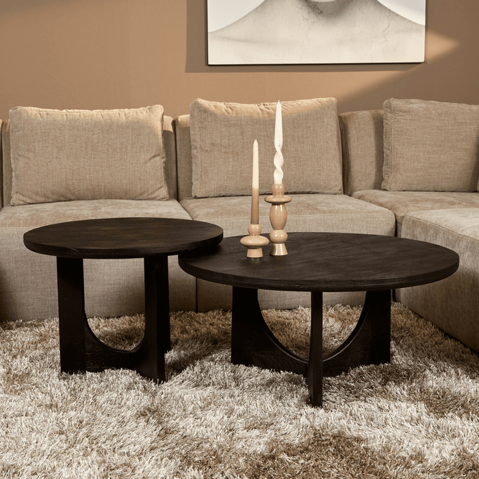 Ronde salontafel Guus Zwart Mangohout 80 cm
