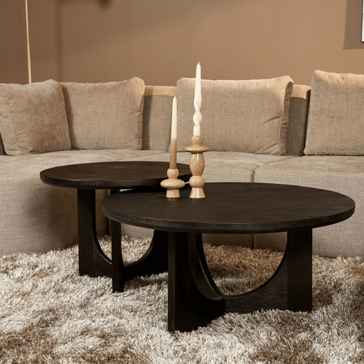 Ronde salontafel Guus Zwart Mangohout 80 cm