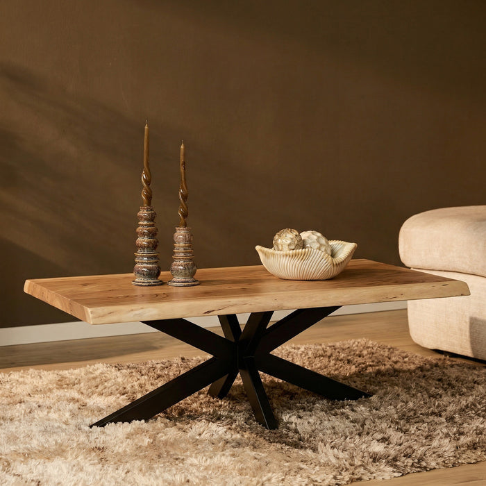 Boomstam salontafel Live Edge Naturel Mangohout 120 cm