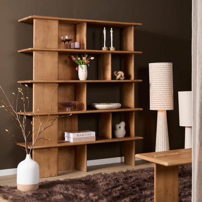 Wandkast Lina Naturel Mangohout 150 cm