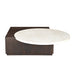 Bijzettafel Numa Bruin Marmer 60 cm
