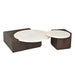 Bijzettafel Numa Bruin Marmer 60 cm