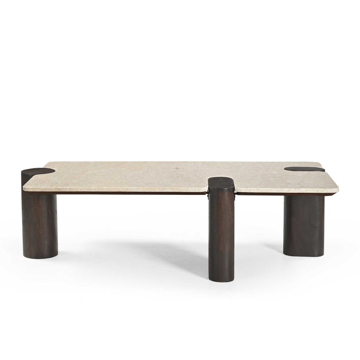 Salontafel Maeve Bruin Marmer 128 cm