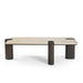 Salontafel Maeve Bruin Marmer 128 cm