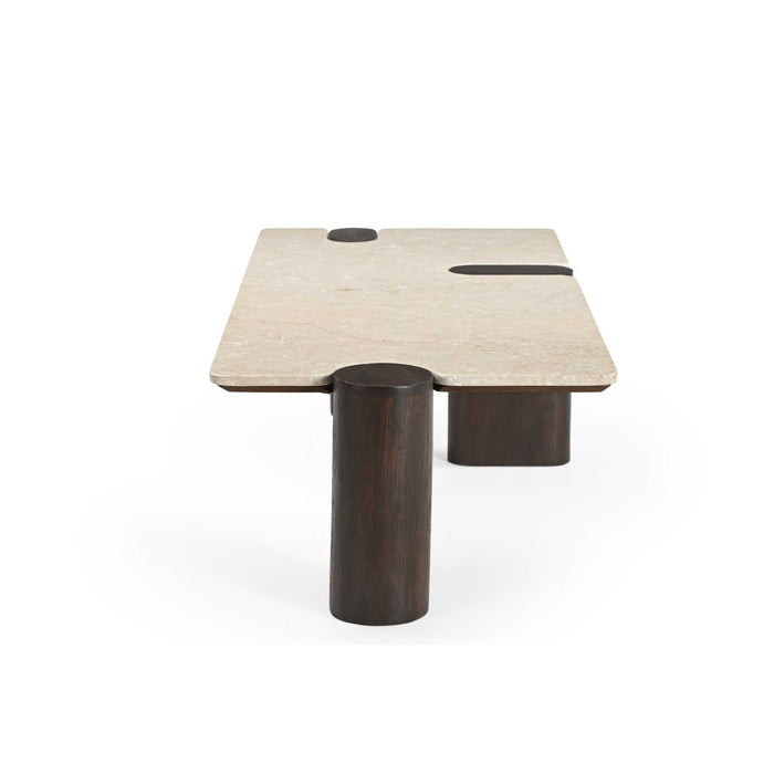 Salontafel Maeve Bruin Marmer 128 cm