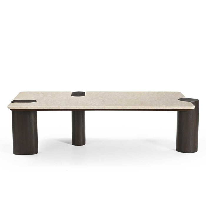 Salontafel Maeve Bruin Marmer 128 cm