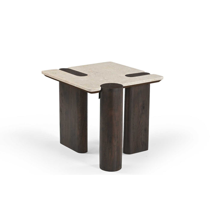 Bijzettafel Maeve Bruin Marmer 57 cm