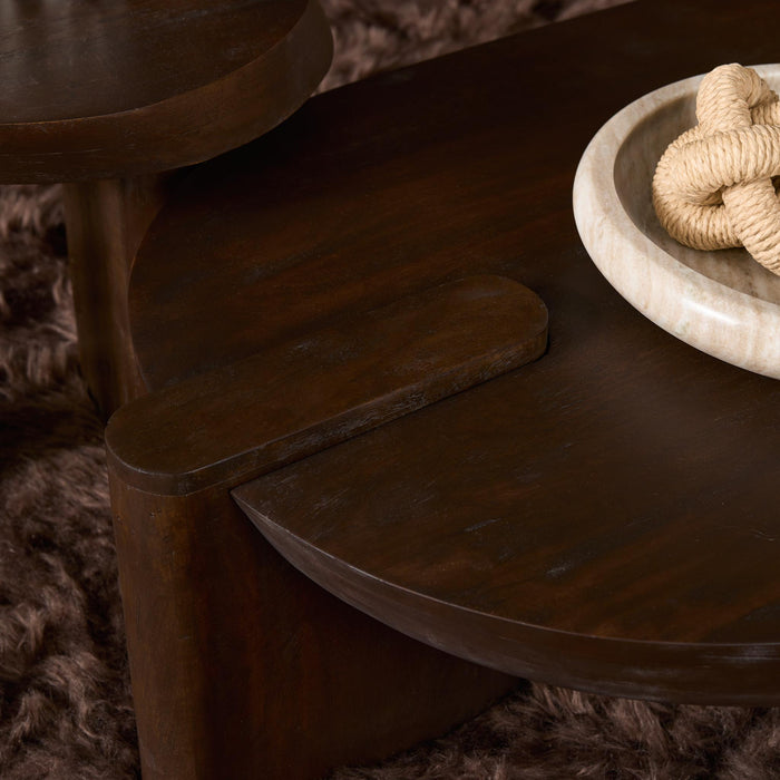 Salontafel Rava Bruin Mangohout 125 cm
