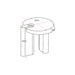 Salontafel Numa Bruin Marmer 103 cm