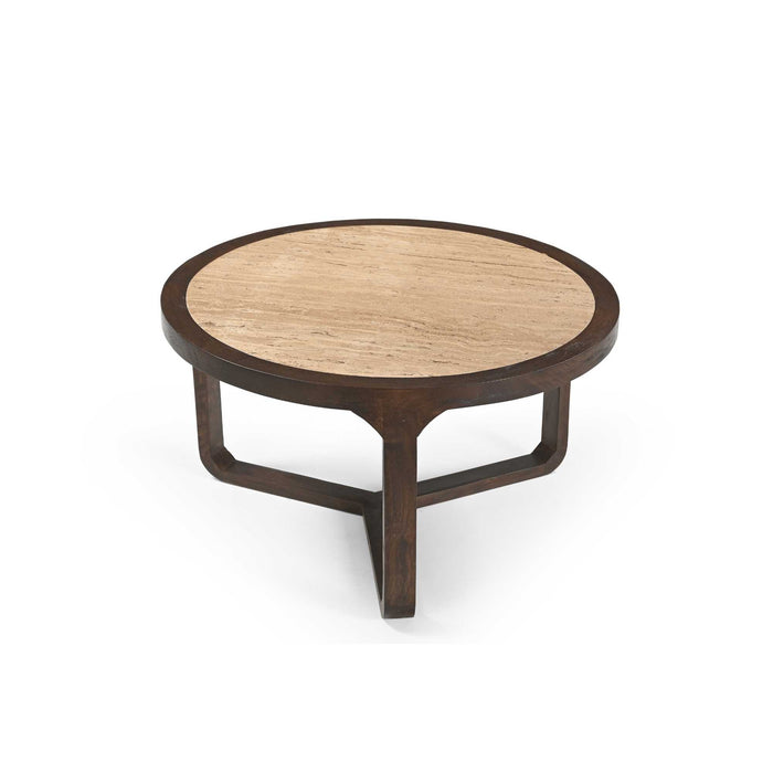 Salontafel Morris Bruin Travertin 75 cm