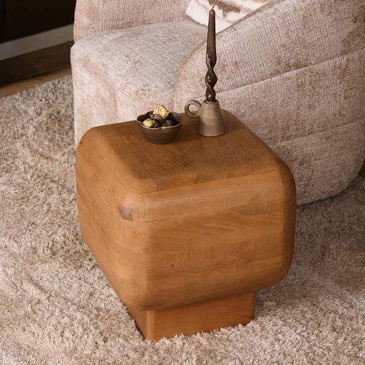 Bijzettafel Fedde Naturel Mangohout 45 cm