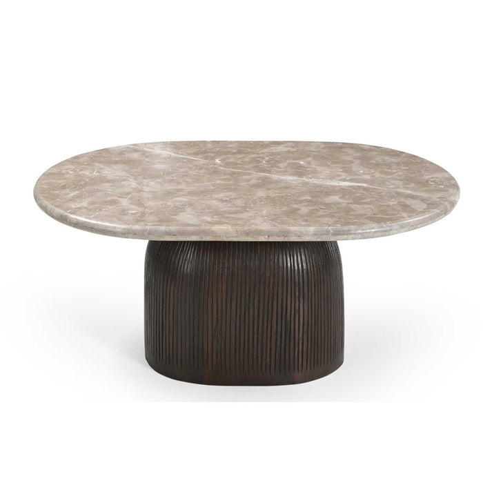 Salontafel Noel Bruin Marmer 90 cm