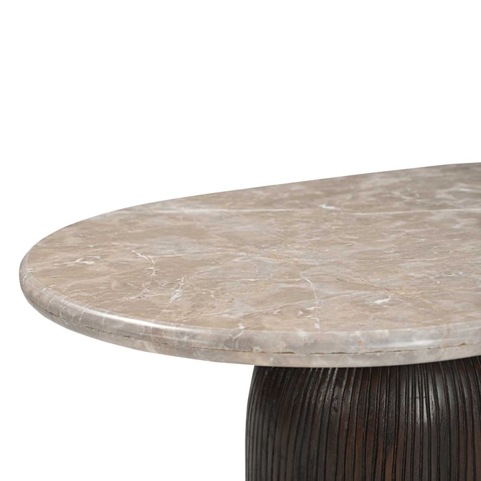 Salontafel Noel Bruin Marmer 90 cm
