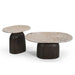 Salontafel Noel Bruin Marmer 90 cm