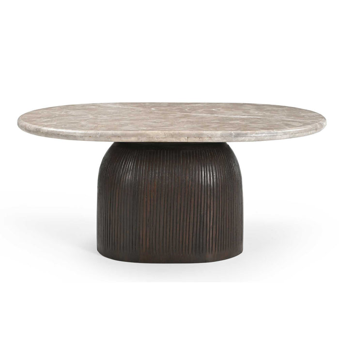 Salontafel Noel Bruin Marmer 90 cm