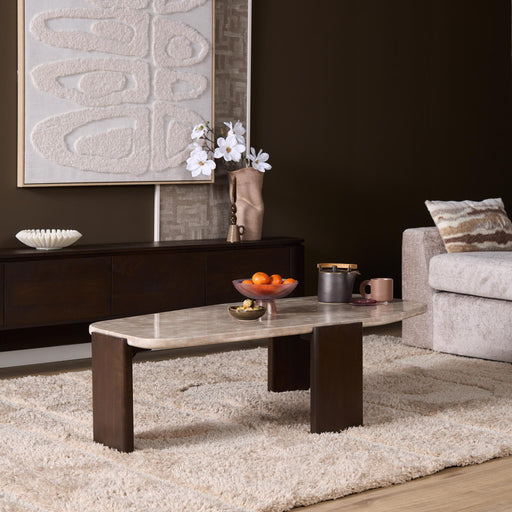 Salontafel Silva Bruin Marmer 130 cm