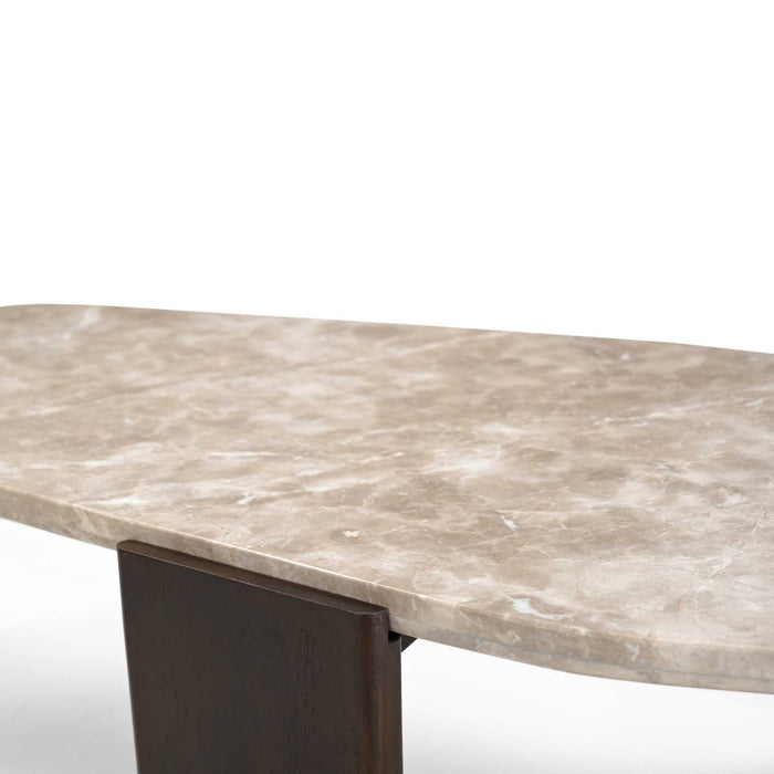 Salontafel Silva Bruin Marmer 130 cm