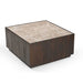 Salontafel Moos Bruin Marmer 80 cm