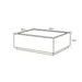 Salontafel Nuvé Naturel Botticino marmer 100 cm
