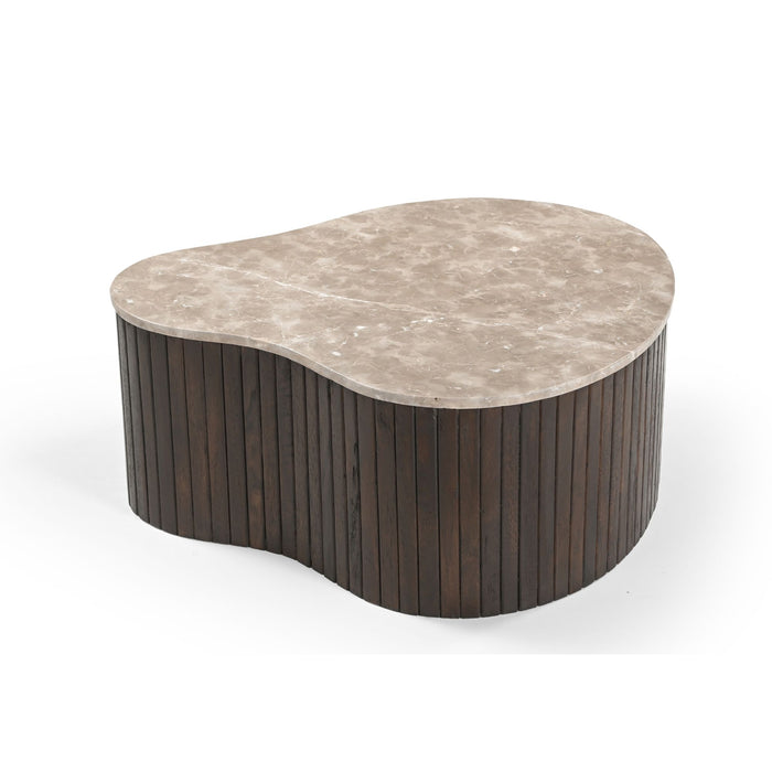 Salontafel Nomi Bruin Marmer 84 cm