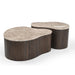 Salontafel Nomi Bruin Marmer 70 cm